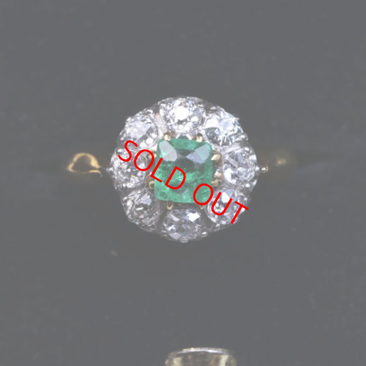 画像8:  sold ゴールド・エメラルド・ダイヤモンドリング (8)