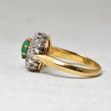 画像3:  sold ゴールド・エメラルド・ダイヤモンドリング (3)