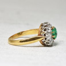 画像6:  sold ゴールド・エメラルド・ダイヤモンドリング (6)