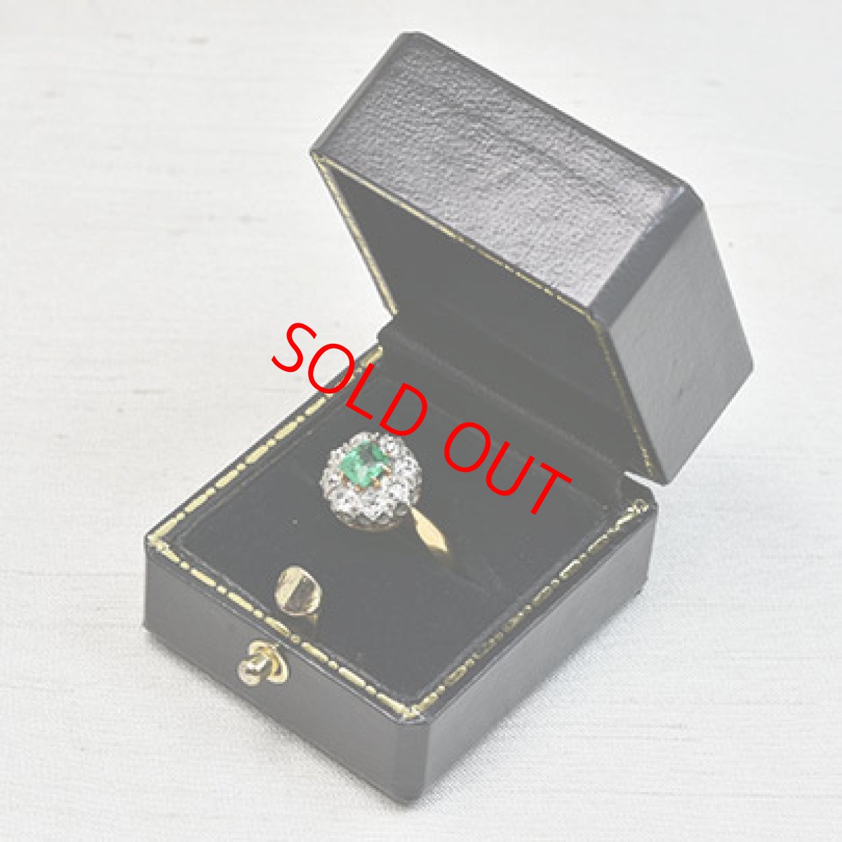 画像9:  sold ゴールド・エメラルド・ダイヤモンドリング (9)