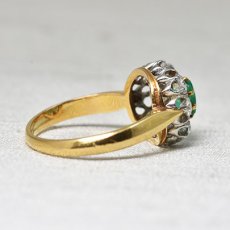 画像5:  sold ゴールド・エメラルド・ダイヤモンドリング (5)