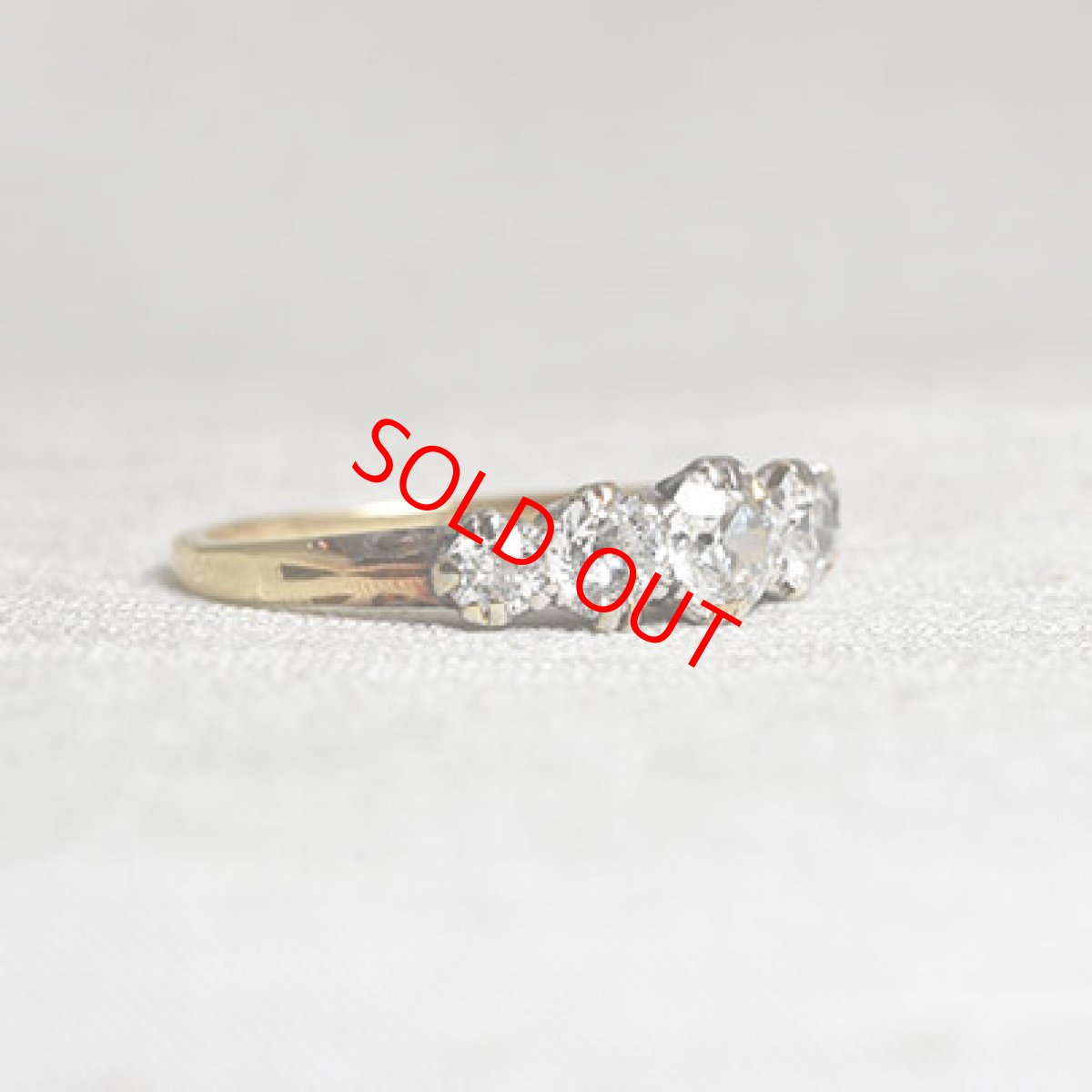 画像2: Sold G,pt.ダイヤモンドリング　 (2)