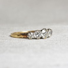 画像2: Sold G,pt.ダイヤモンドリング　 (2)