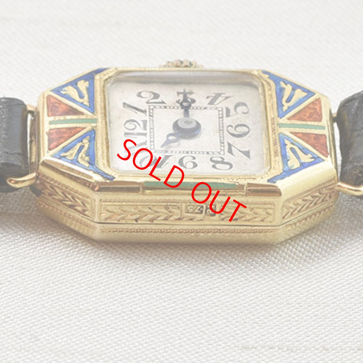 画像6: 18ct,エナメル・リストウォッチ (6)