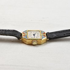 画像3: 18ct,エナメル・リストウォッチ (3)
