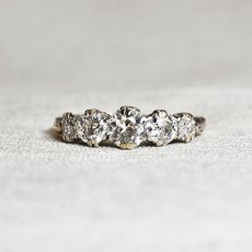 画像1: Sold G,pt.ダイヤモンドリング　 (1)