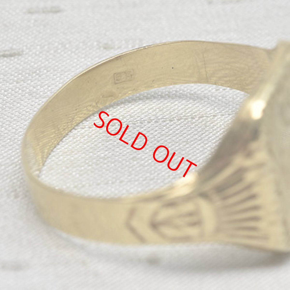 画像6: Sold 14ct,インタリオリング (6)