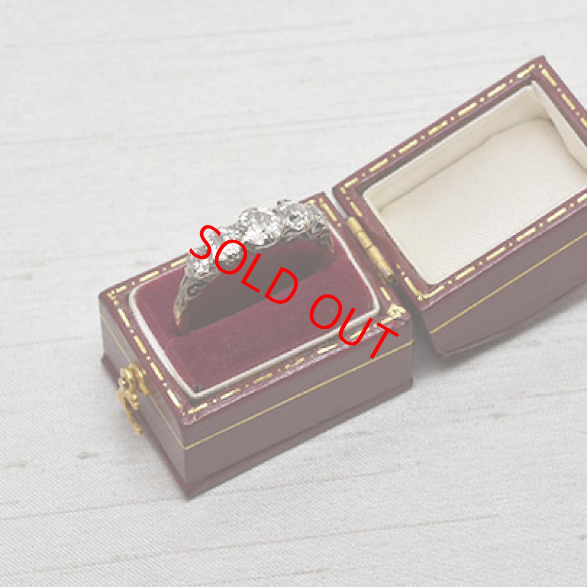 画像7: Sold G,pt.ダイヤモンドリング　 (7)