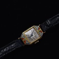 画像7: 18ct,エナメル・リストウォッチ (7)