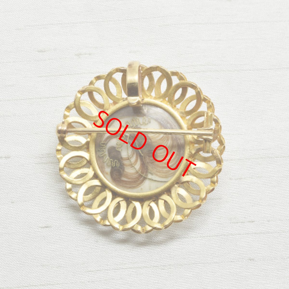 画像2: Sold Ｇ.ガーネット ダイヤモンド ブローチ (2)