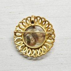 画像2: Sold Ｇ.ガーネット ダイヤモンド ブローチ (2)