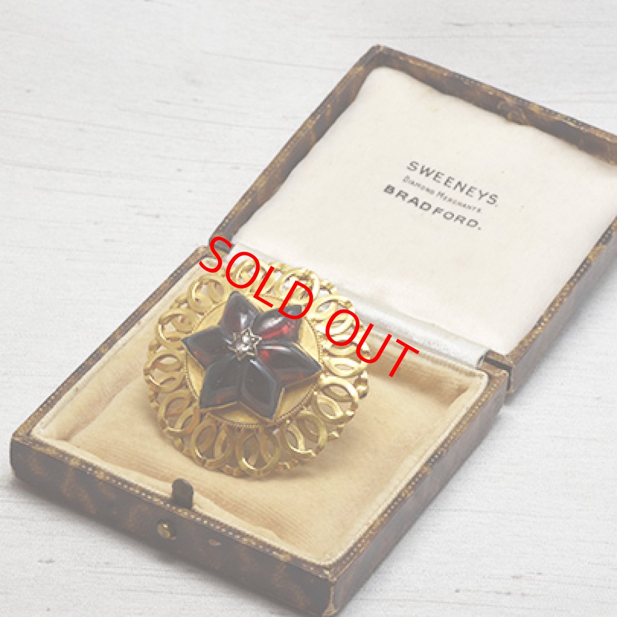 画像5: Sold Ｇ.ガーネット ダイヤモンド ブローチ (5)