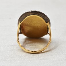 画像4: ゴールド・ウェッジウッドカメオリング (4)