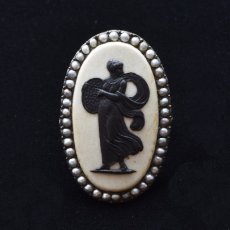 画像6: ゴールド・ウェッジウッドカメオリング (6)