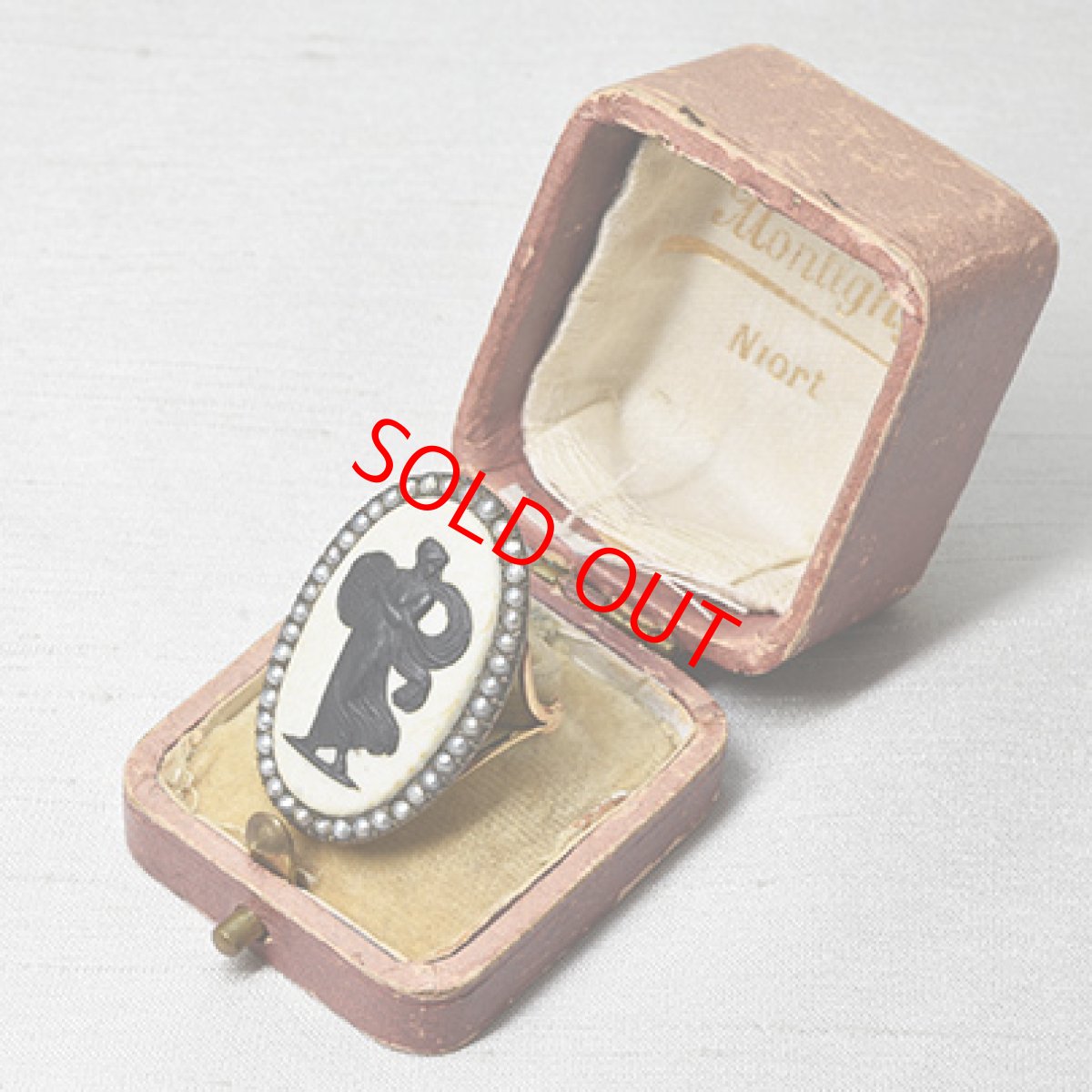 画像7: ゴールド・ウェッジウッドカメオリング (7)