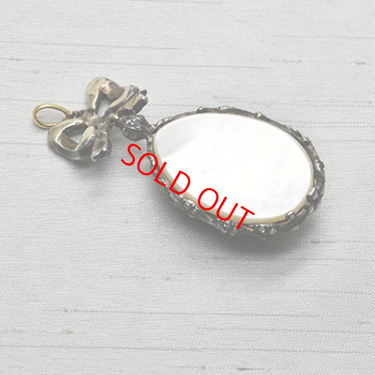 画像3: Sold G,Sv.ガーネット ダイヤモンドペンダント (3)