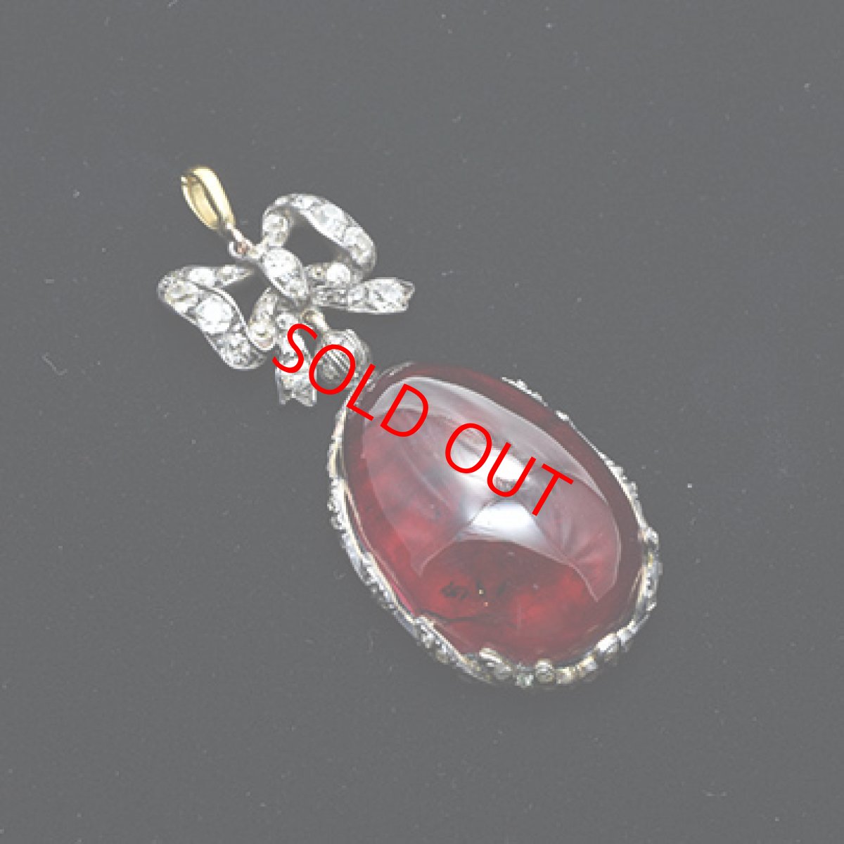 画像6: Sold G,Sv.ガーネット ダイヤモンドペンダント (6)