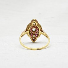 画像4: １８ct,(pt)ルビー ダイヤモンドリング (4)
