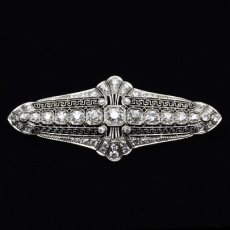 画像1: (pt).ダイヤモンドブローチ (1)