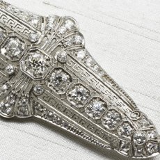 画像4: (pt).ダイヤモンドブローチ (4)