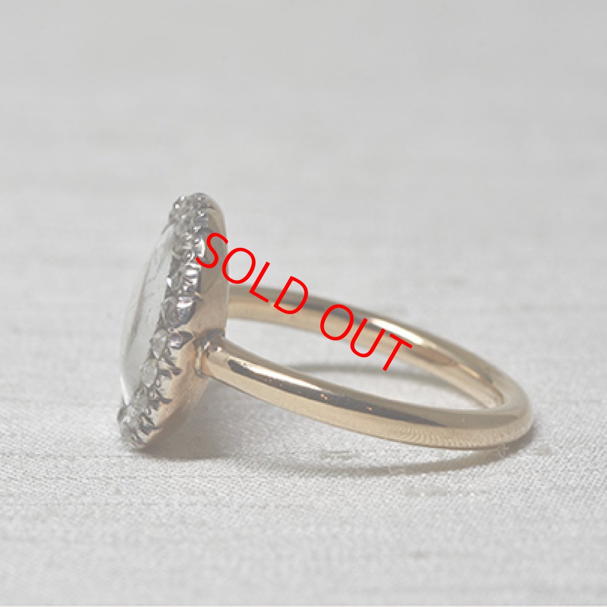 画像3: ゴールド・シルバー・ミニアチュール・ダイヤモンドブローチ (3)