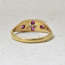 画像4: 18ct,ルビー・ダイヤモンドリング (4)