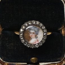 画像6: ゴールド・シルバー・ミニアチュール・ダイヤモンドブローチ (6)