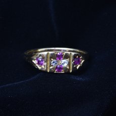 画像7: 18ct,ルビー・ダイヤモンドリング (7)