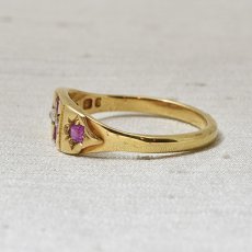 画像3: 18ct,ルビー・ダイヤモンドリング (3)