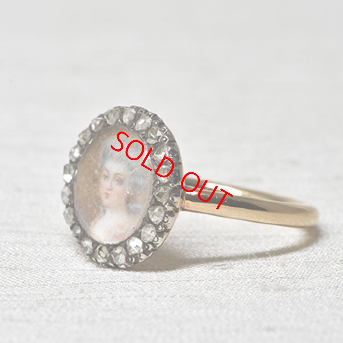 画像2: ゴールド・シルバー・ミニアチュール・ダイヤモンドブローチ (2)