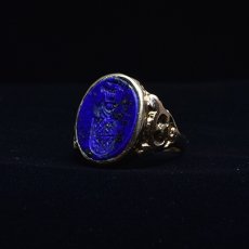 画像5: Sold 14ct.ラピスラズリインタリオリング (5)