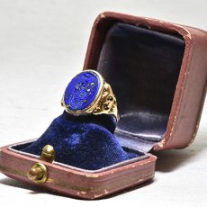 画像6: Sold 14ct.ラピスラズリインタリオリング (6)