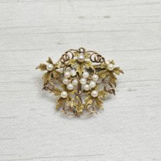 画像1: G.パールブローチ (1)