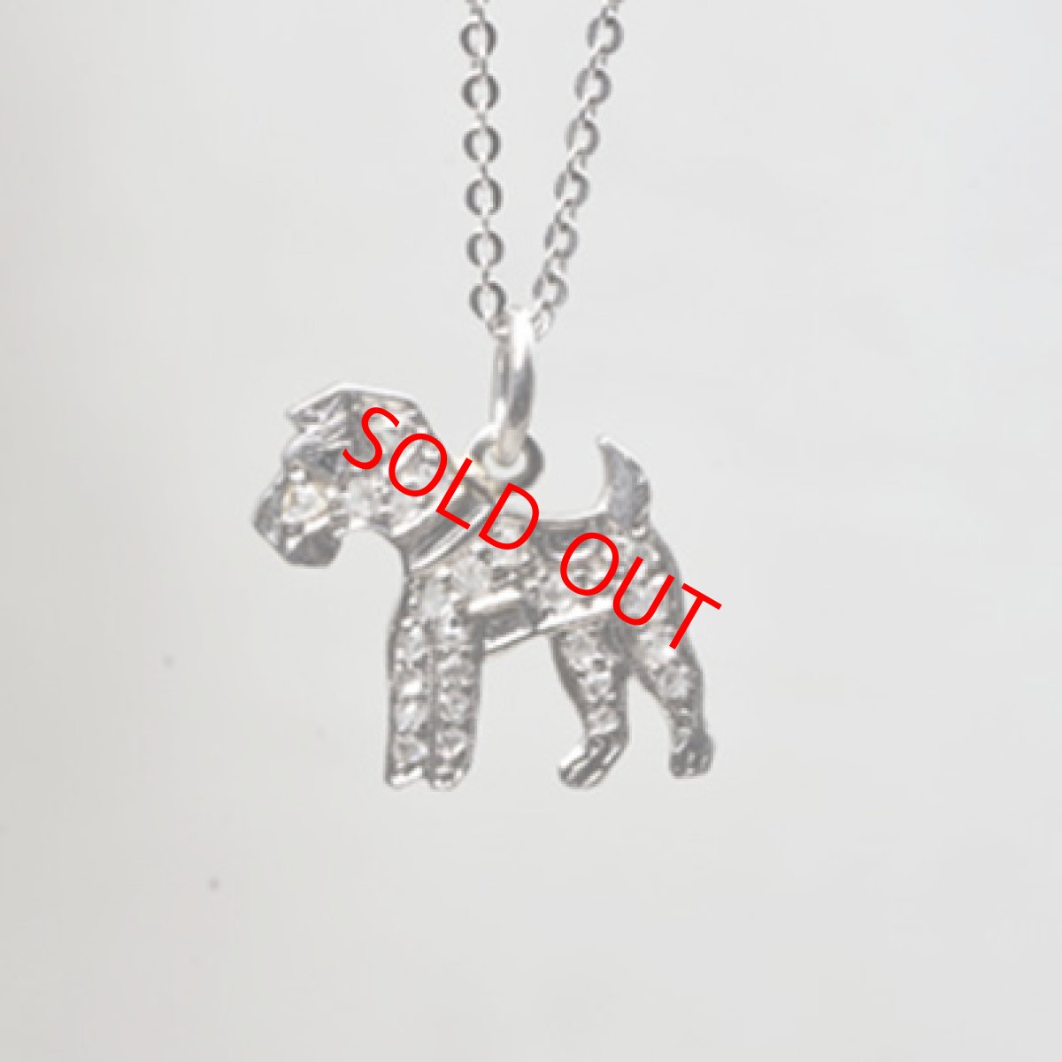 画像1: Sold（Pt.）ダイヤモンド ペンダント (1)