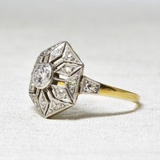 画像2: Sold 18ct,ダイヤモンドリング (2)