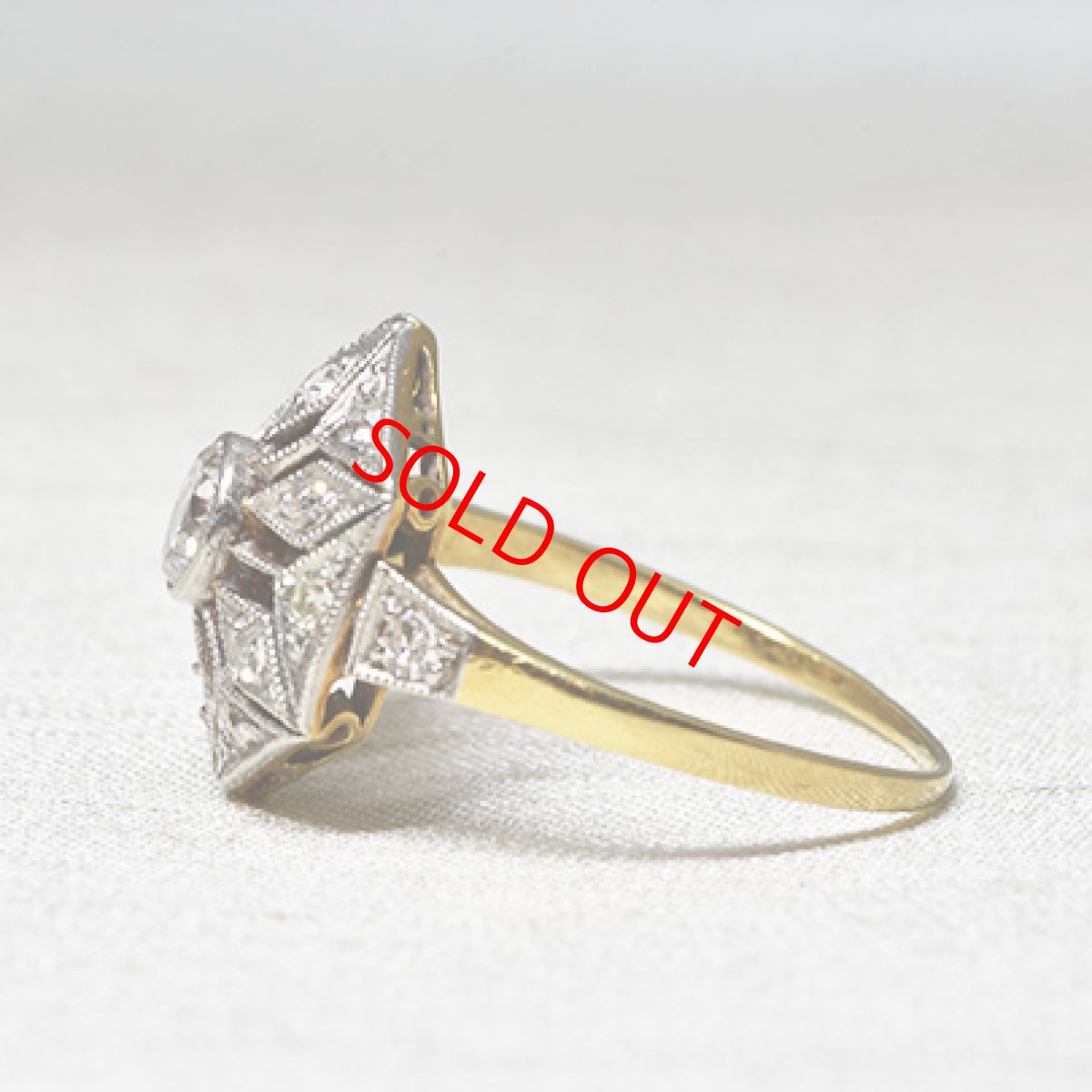 画像3: Sold 18ct,ダイヤモンドリング (3)