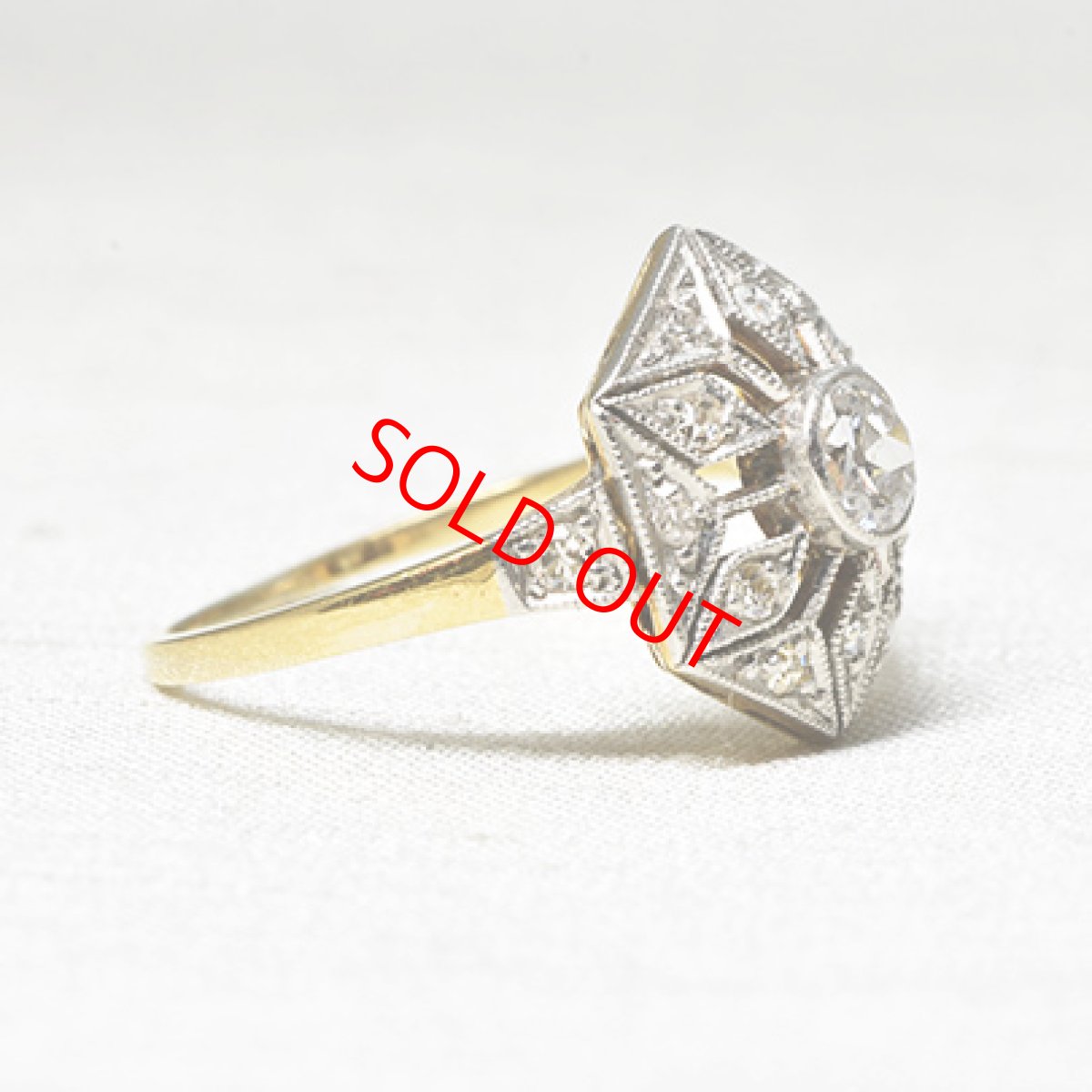 画像6: Sold 18ct,ダイヤモンドリング (6)