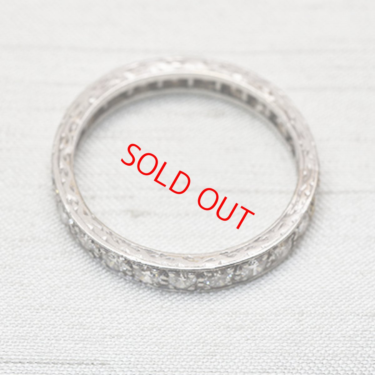 画像3: Sold Pt,ダイヤモンドエタニティリング (3)