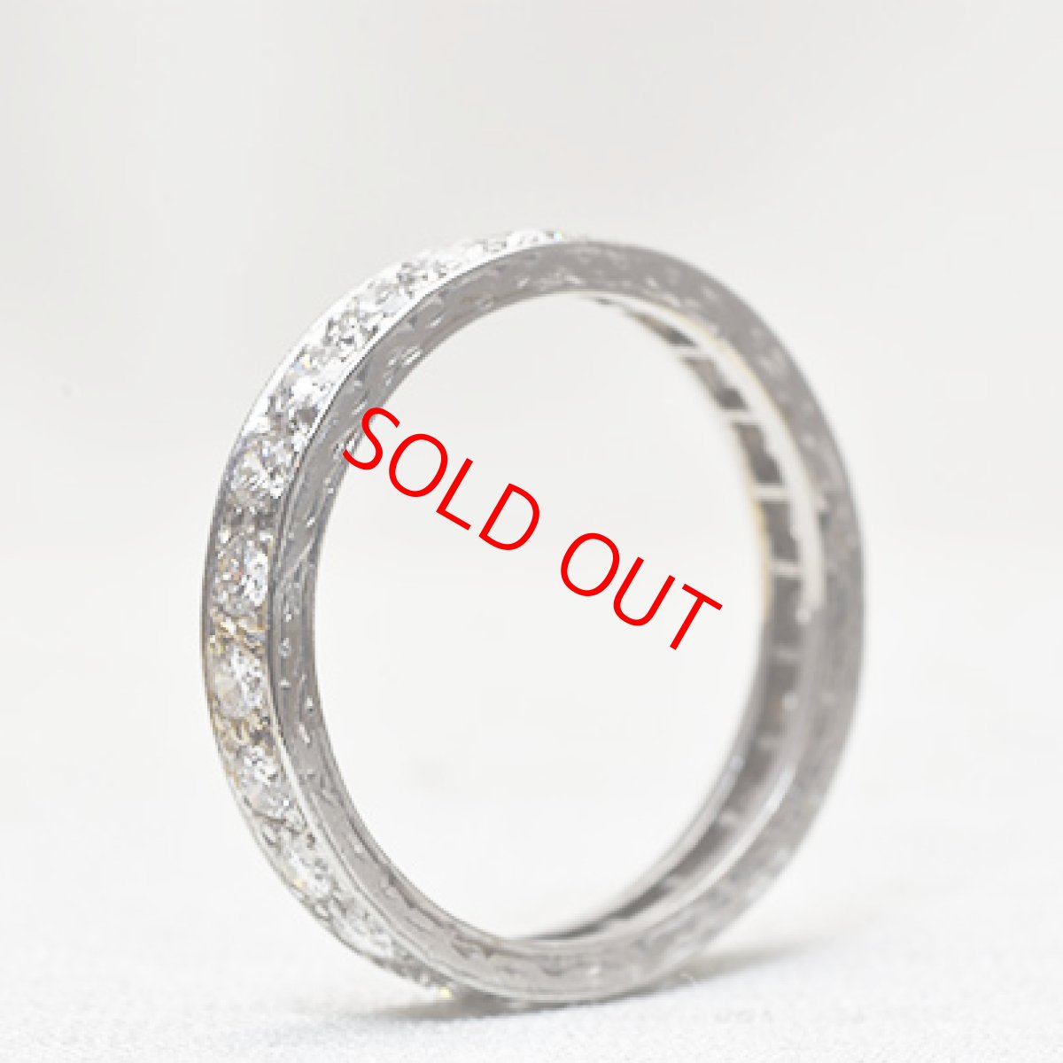 画像2: Sold Pt,ダイヤモンドエタニティリング (2)