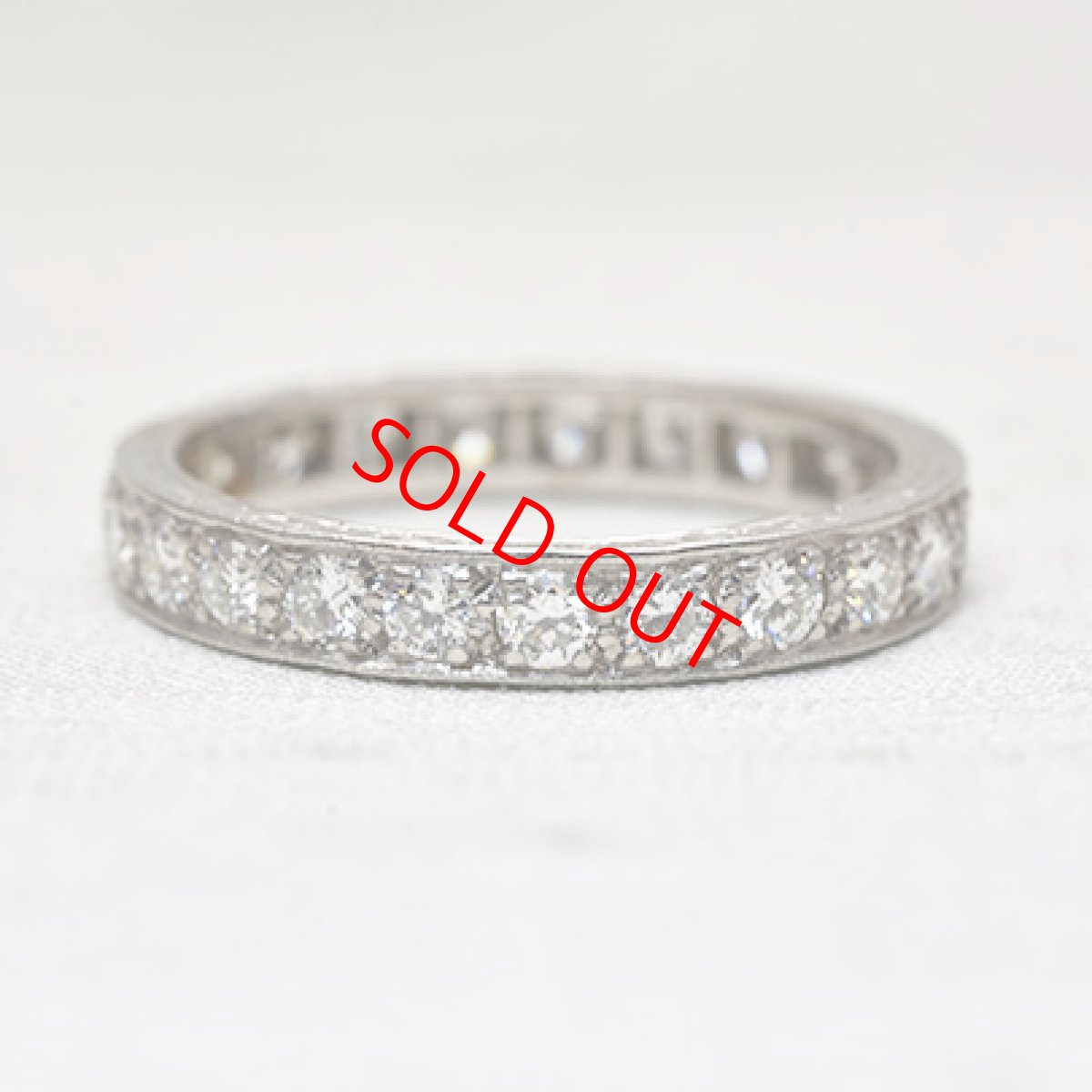 画像1: Sold Pt,ダイヤモンドエタニティリング (1)