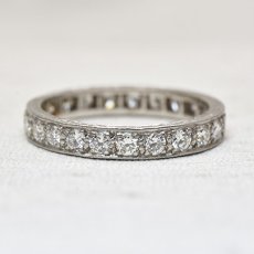 画像1: Sold Pt,ダイヤモンドエタニティリング (1)