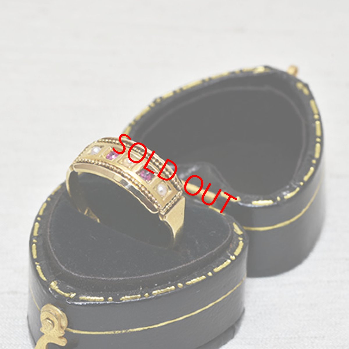 画像6: Sold 18ct.ルビー パールリング (6)