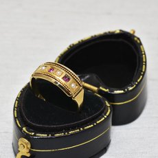 画像6: Sold 18ct.ルビー パールリング (6)