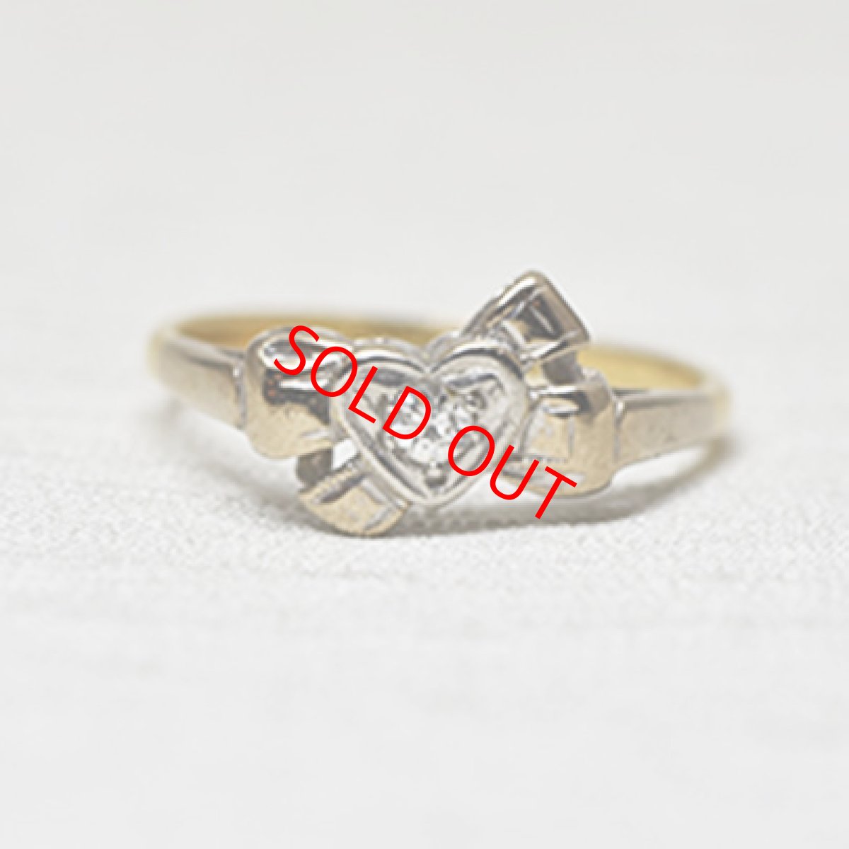 画像1: Sold 18ct,pt,ダイヤモンドリング (1)