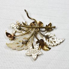 画像2: Sold sv,エナメル・パールブローチ (2)