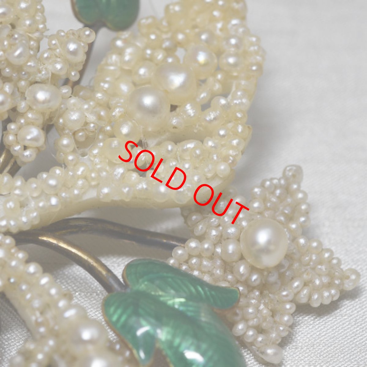 画像6: Sold sv,エナメル・パールブローチ (6)