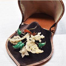 画像9: Sold sv,エナメル・パールブローチ (9)