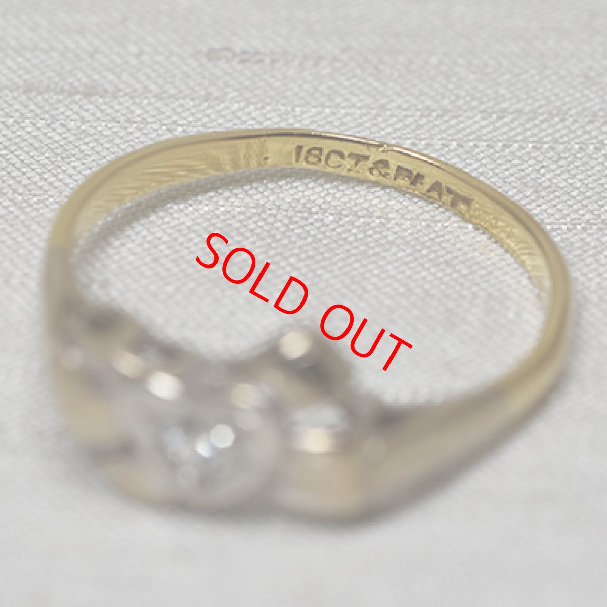 画像7: Sold 18ct,pt,ダイヤモンドリング (7)