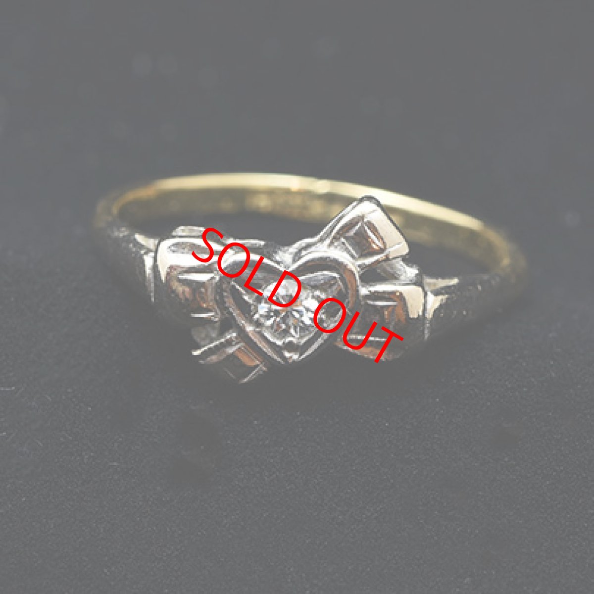 画像6: Sold 18ct,pt,ダイヤモンドリング (6)