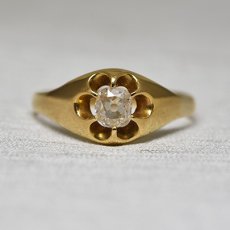 画像1: sold 18ct,ダイヤモンドリング (1)